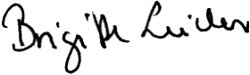 Unterschrift Brigitte Leicher