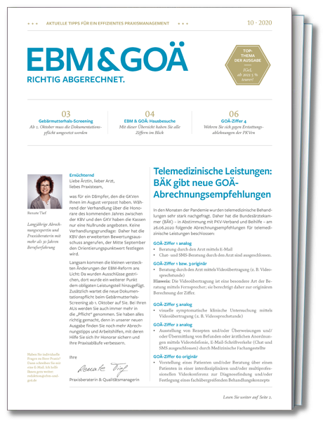 EBM & GOÄ richtig abgerechnet