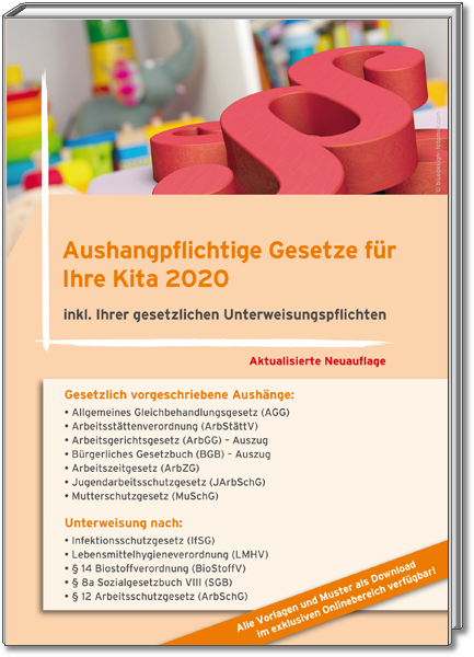 Aushangpflichtige Gesetze für Ihre Kita 2020