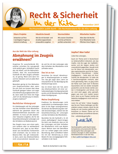 Recht & Sicherheit in der Kita
