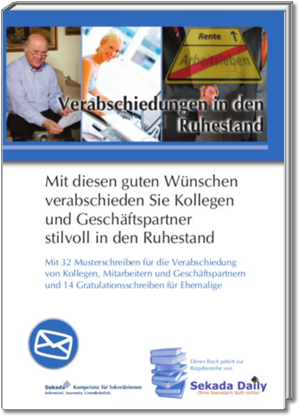 Verabschiedungen In Den Ruhestand Fachverlag Pro Media